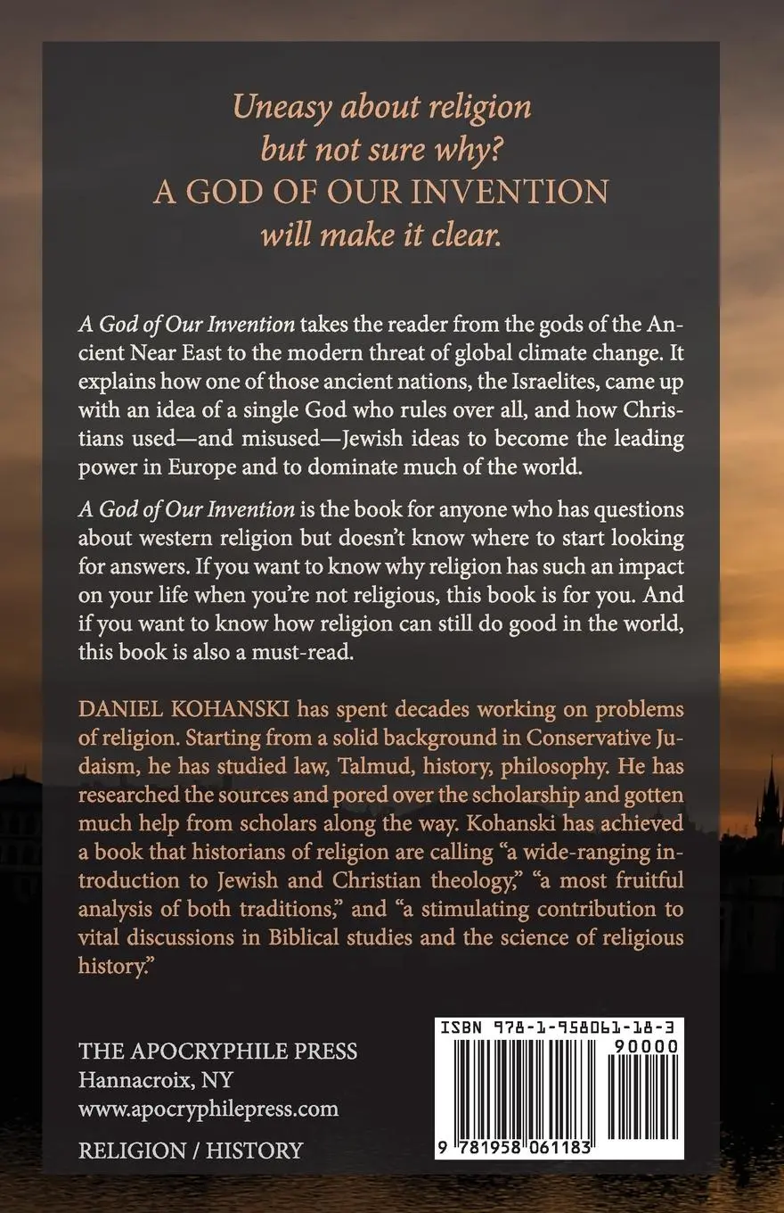 Rückseite: 9781958061183 | A God of Our Invention | Daniel Kohanski | Taschenbuch | Englisch