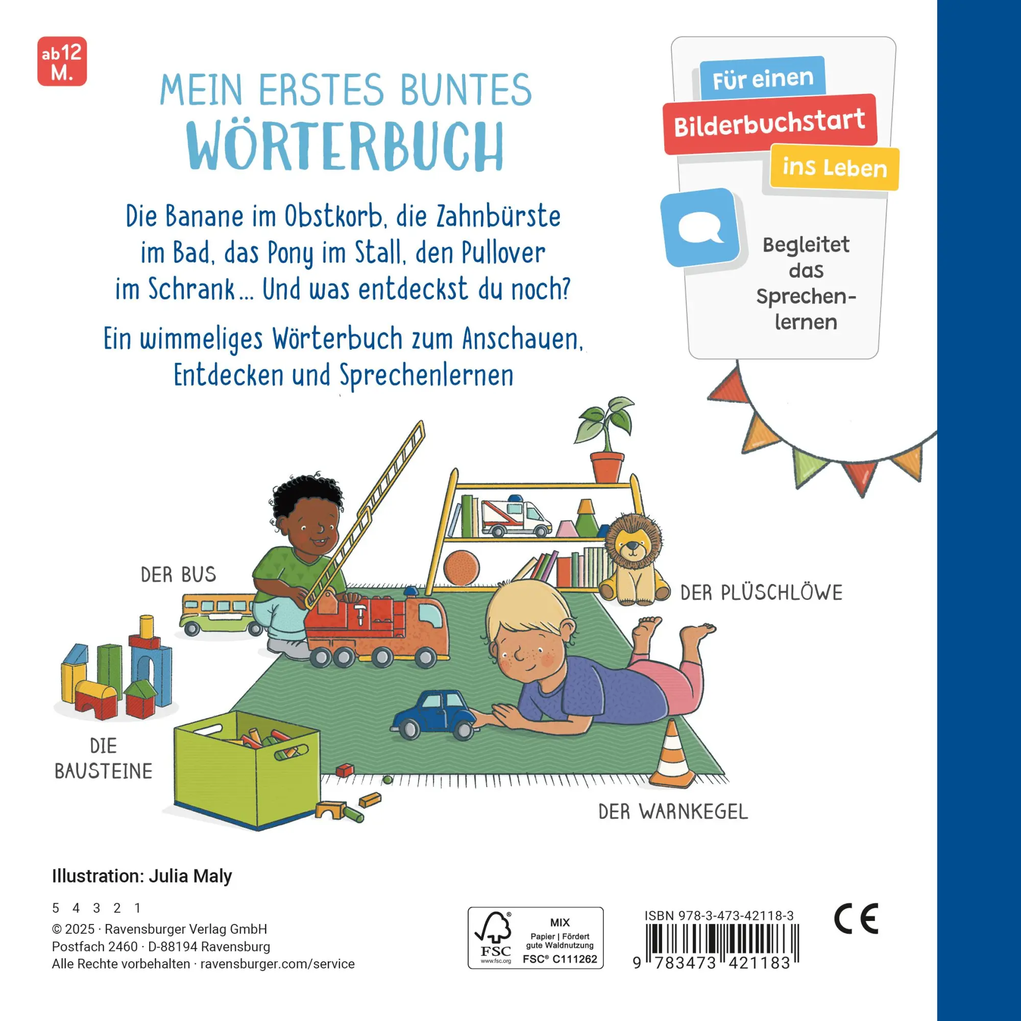Rückseite: 9783473421183 | Meine Wörter - Meine Welt: Mein erstes buntes Wörterbuch | Julia Maly