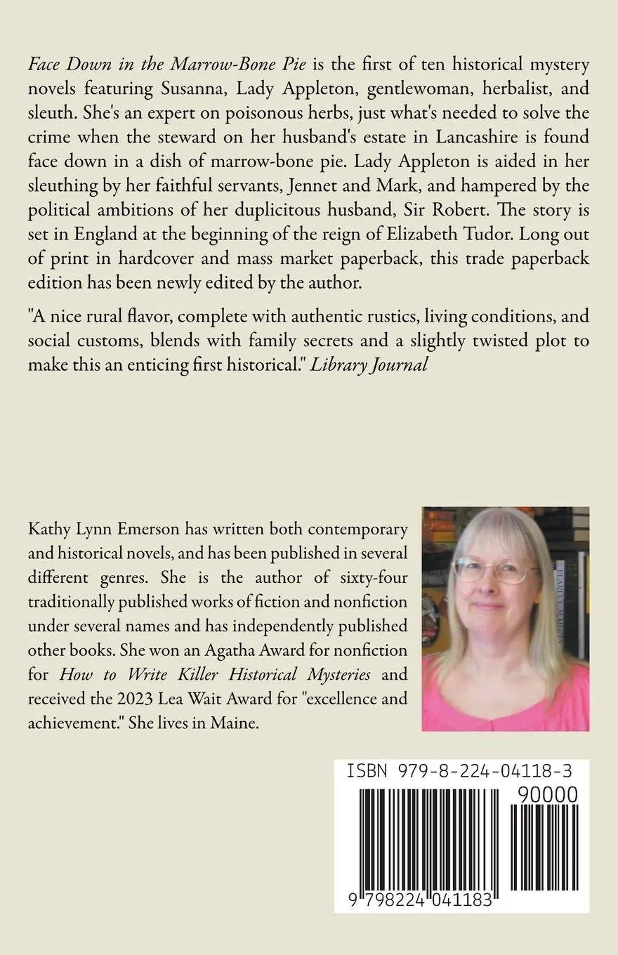 Rückseite: 9798224041183 | Face Down in the Marrow-Bone Pie | Kathy Lynn Emerson | Taschenbuch