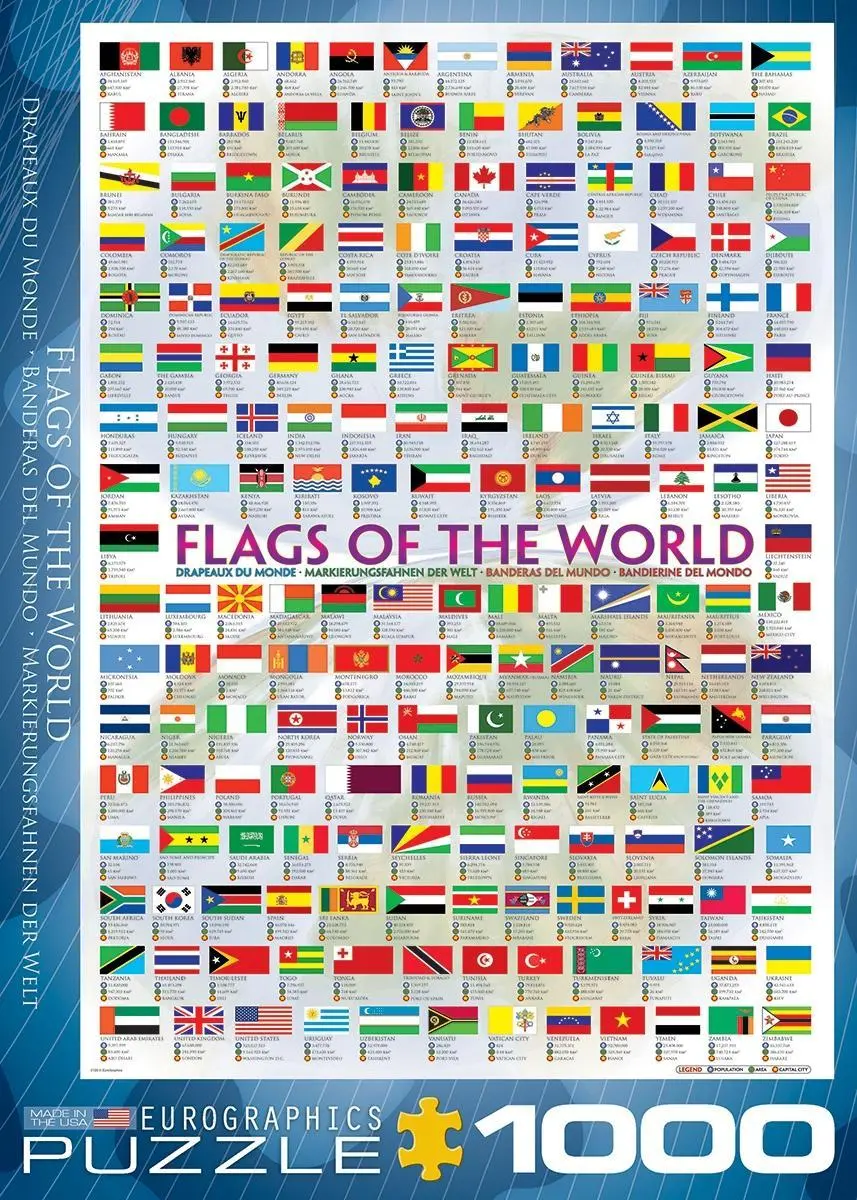 Bild: 628136601283 | Flags of the World | Eurographics | Spiel | Brettspiel | 601283 | 2022