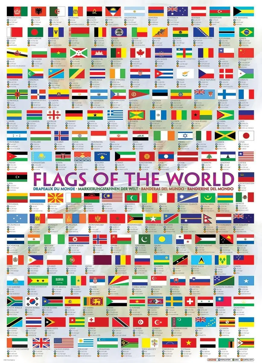 Bild: 628136601283 | Flags of the World | Eurographics | Spiel | Brettspiel | 601283 | 2022