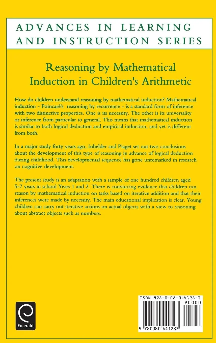 Rückseite: 9780080441283 | Reasoning by Mathematical Induction in Children's Arithmetic | Smith