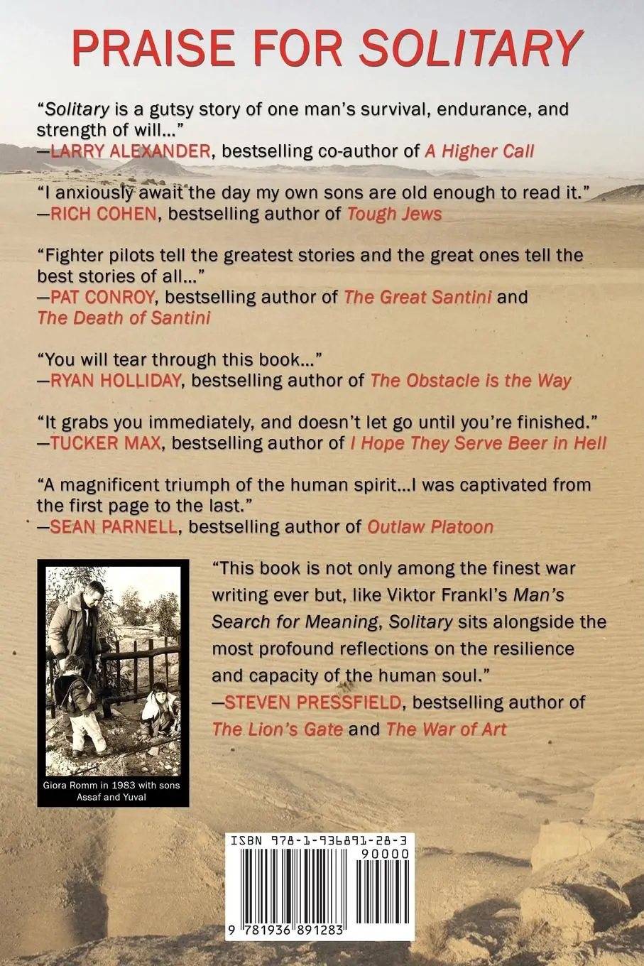 Rückseite: 9781936891283 | Solitary | The Crash, Captivity and Comeback of an Ace Fighter Pilot