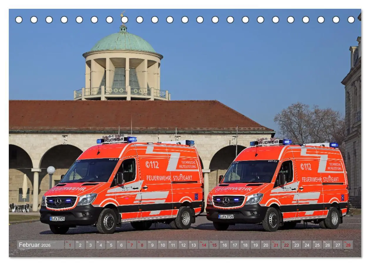 Bild: 9783457431283 | Einsatzfahrzeuge der Feuerwehr Stuttgart (Tischkalender 2026 DIN A5...