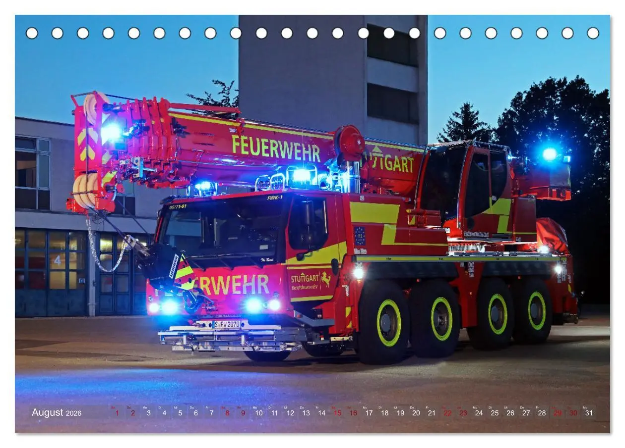 Bild: 9783457431283 | Einsatzfahrzeuge der Feuerwehr Stuttgart (Tischkalender 2026 DIN A5...