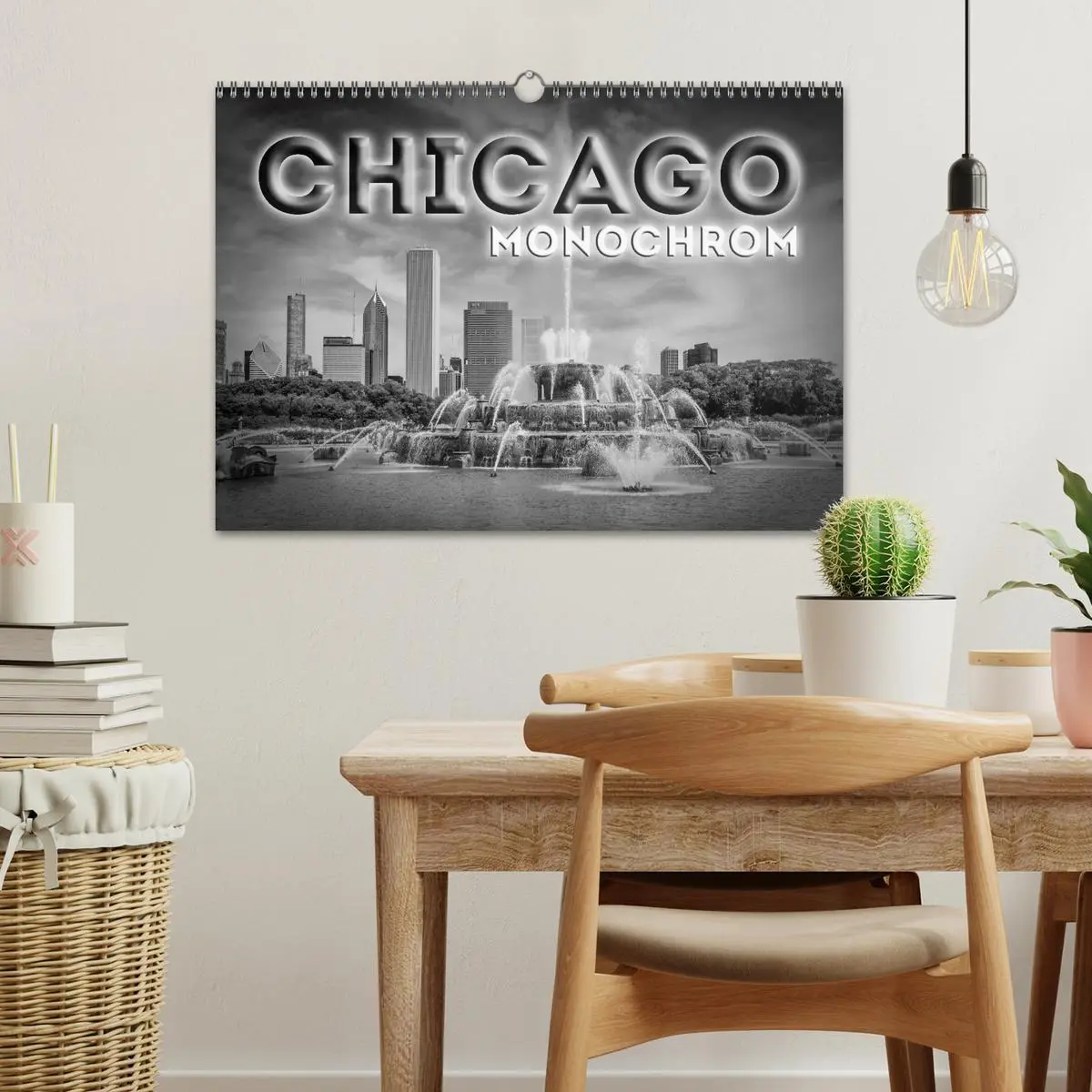 Bild: 9783516211283 | CHICAGO Monochrom (Wandkalender 2026 DIN A3 quer), CALVENDO...