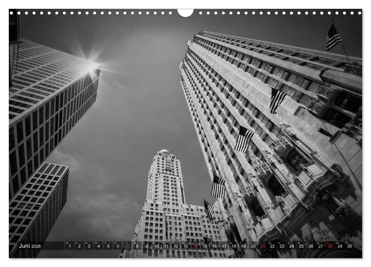 Bild: 9783516211283 | CHICAGO Monochrom (Wandkalender 2026 DIN A3 quer), CALVENDO...