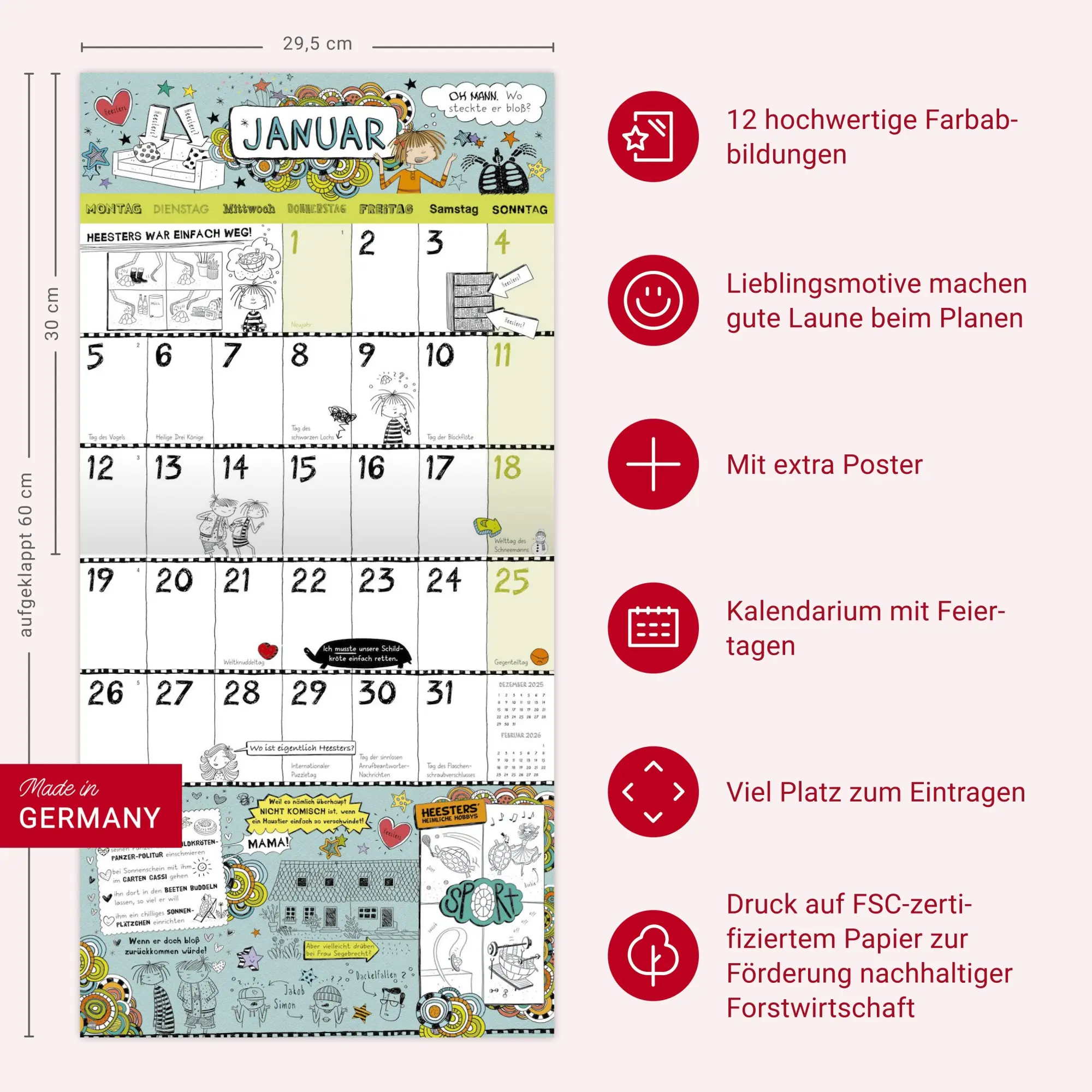 Bild: 9783756411283 | Lotta-Leben Broschurkalender 2026 | Alice Pantermüller | Kalender