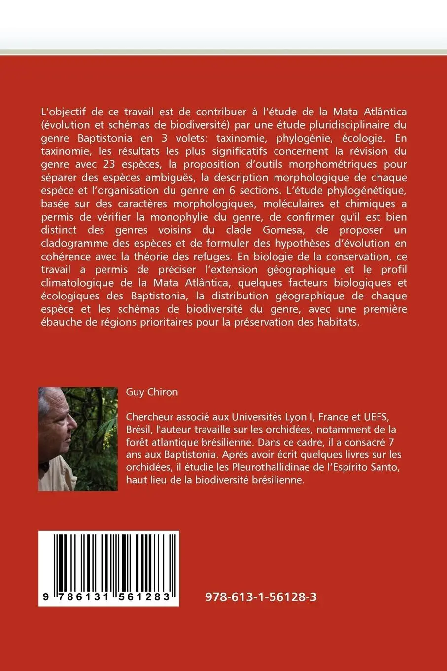 Rückseite: 9786131561283 | Un exemple d''endémisme en forêt atlantique brésilienne | Guy Chiron