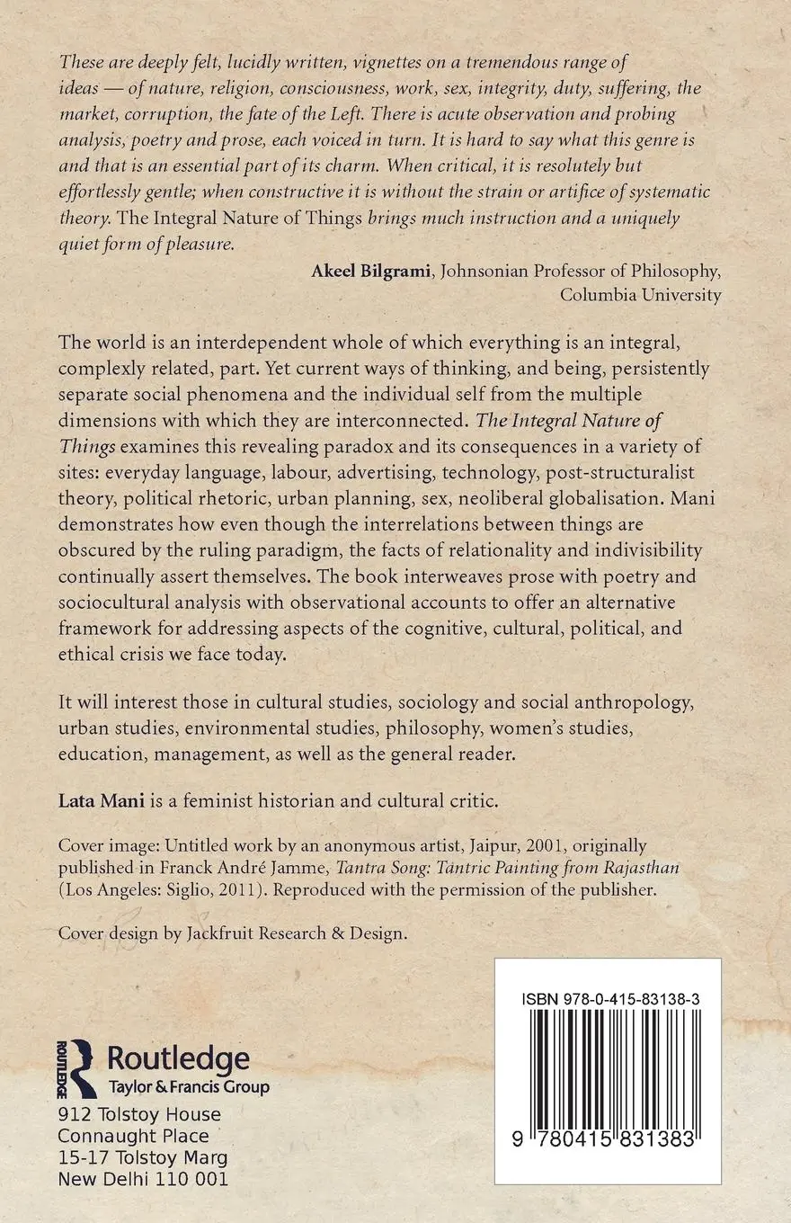 Rückseite: 9780415831383 | The Integral Nature of Things | Critical Reflections on the Present