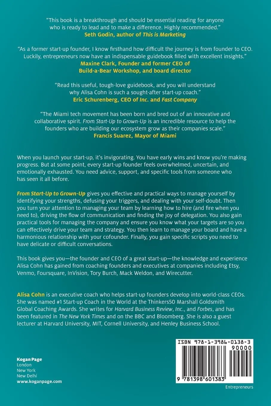 Rückseite: 9781398601383 | From Start-Up to Grown-Up | Grow Your Leadership to Grow Your Business