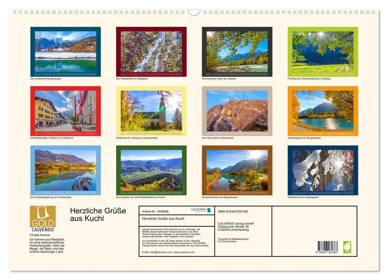 Bild: 9783457281383 | Herzliche Grüße aus Kuchl (Wandkalender 2026 DIN A2 quer), CALVENDO...