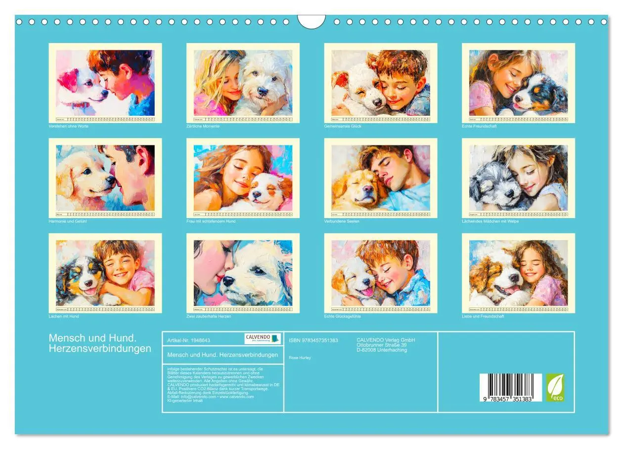 Bild: 9783457351383 | Mensch und Hund. Herzensverbindungen (Wandkalender 2026 DIN A3...