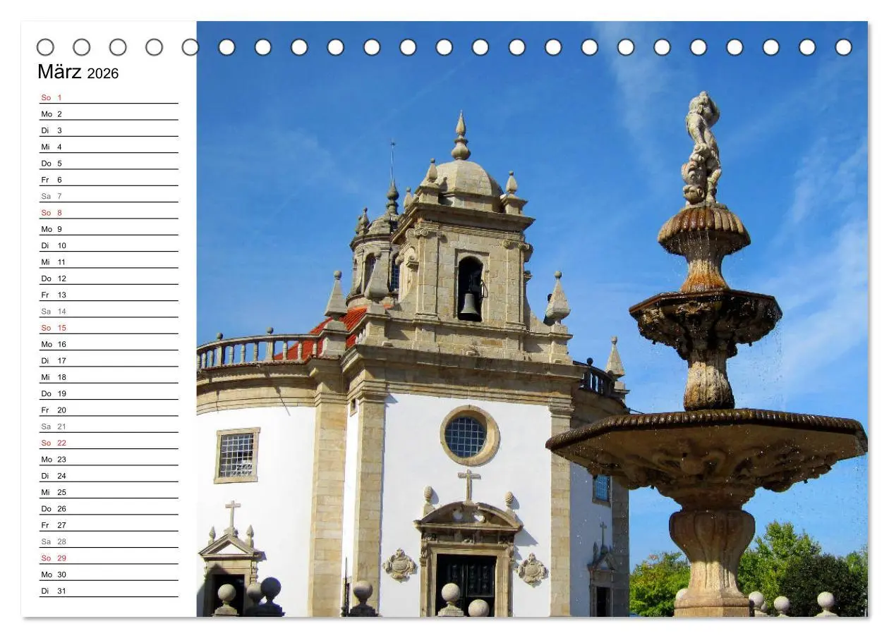 Bild: 9783457731383 | Jakobsweg - Camino Portugues Central (Tischkalender 2026 DIN A5...