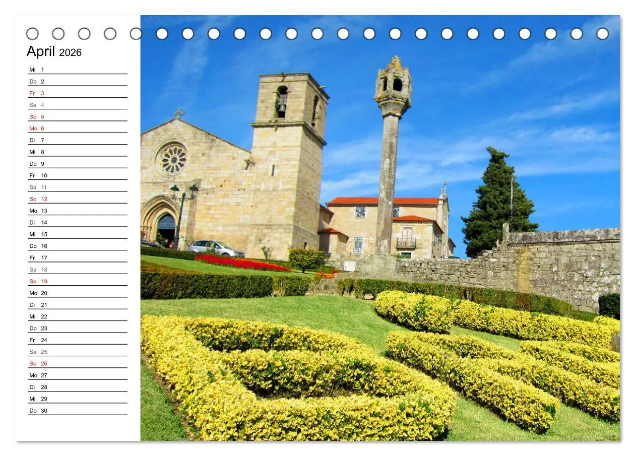 Bild: 9783457731383 | Jakobsweg - Camino Portugues Central (Tischkalender 2026 DIN A5...