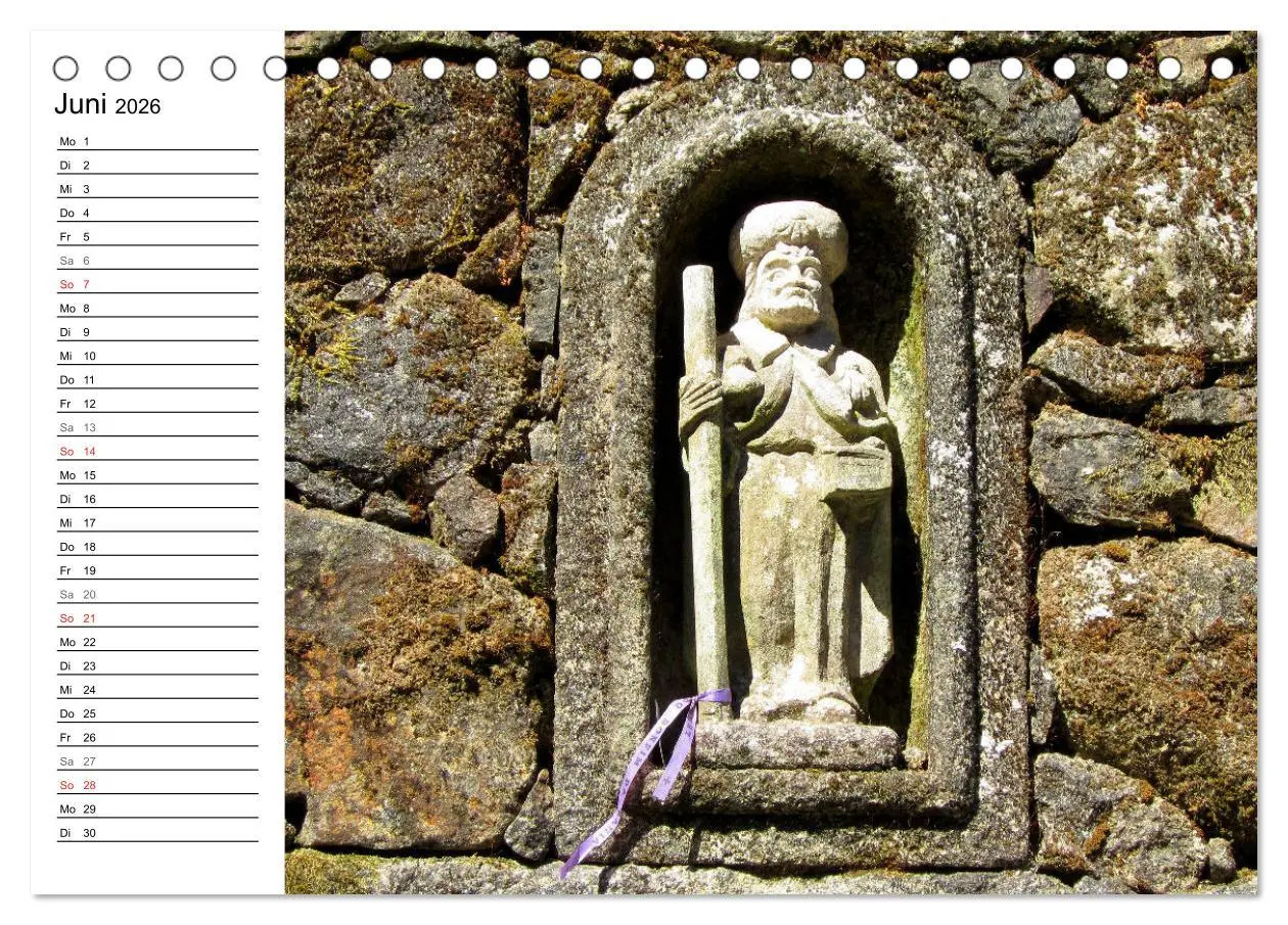 Bild: 9783457731383 | Jakobsweg - Camino Portugues Central (Tischkalender 2026 DIN A5...