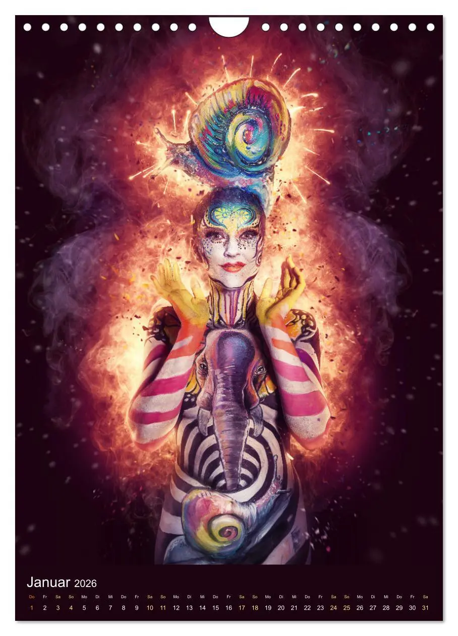Bild: 9783516371383 | Bodypainting Adventures (Wandkalender 2026 DIN A4 hoch), CALVENDO...