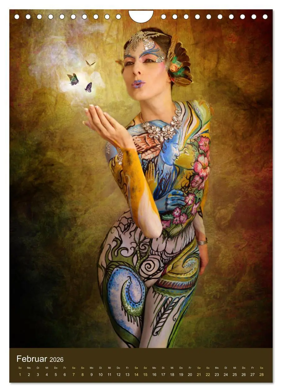 Bild: 9783516371383 | Bodypainting Adventures (Wandkalender 2026 DIN A4 hoch), CALVENDO...