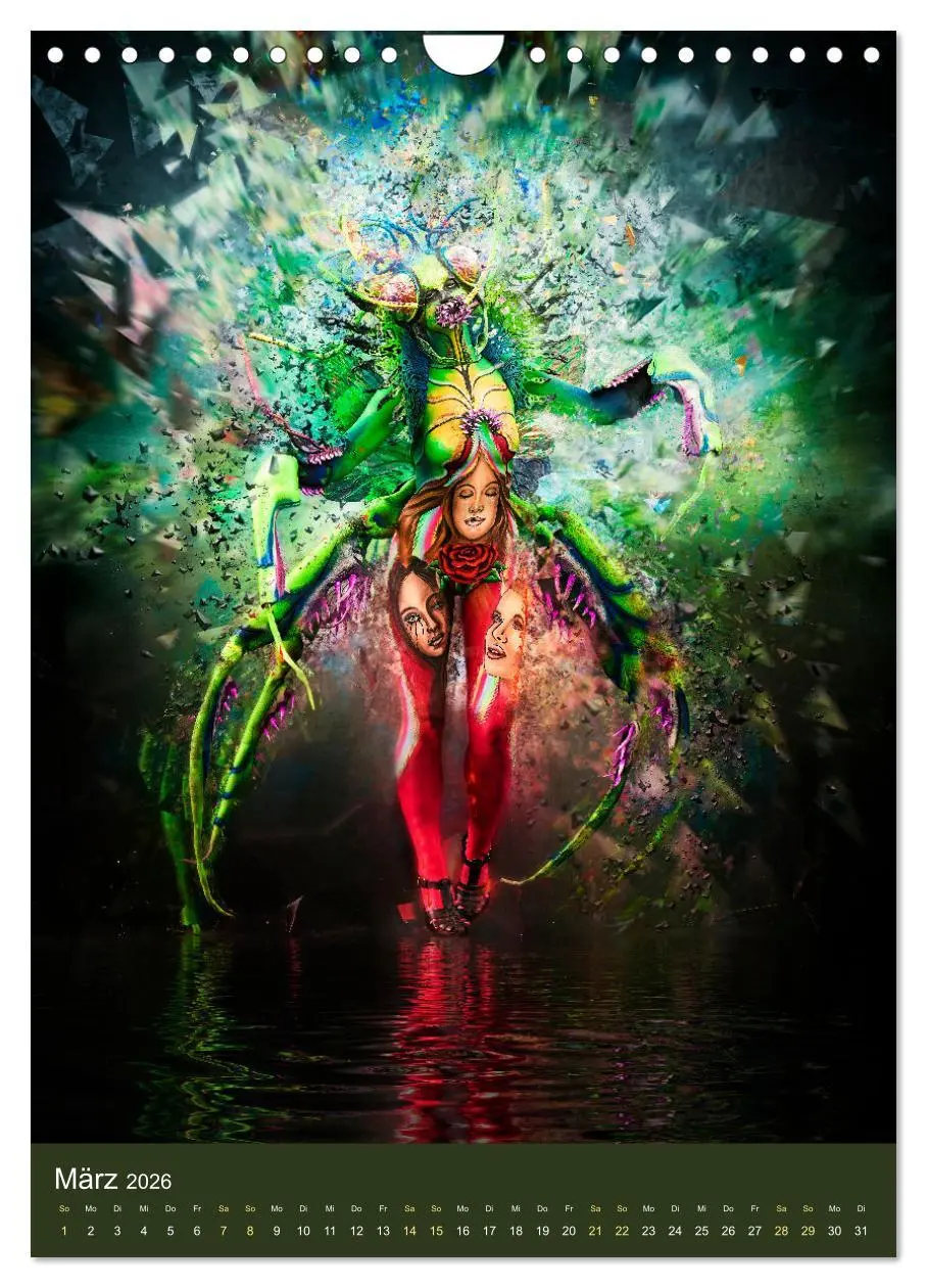 Bild: 9783516371383 | Bodypainting Adventures (Wandkalender 2026 DIN A4 hoch), CALVENDO...