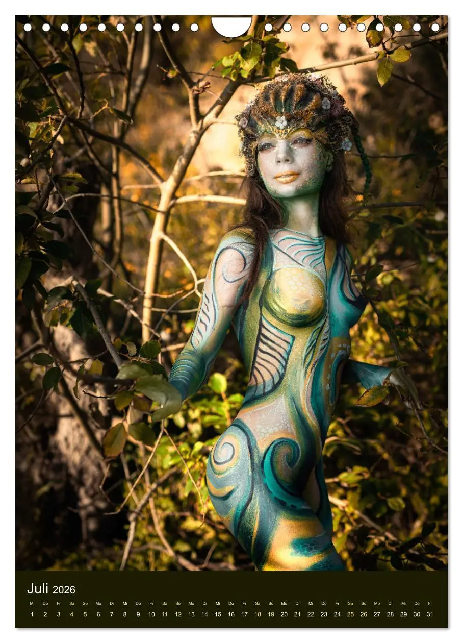 Bild: 9783516371383 | Bodypainting Adventures (Wandkalender 2026 DIN A4 hoch), CALVENDO...