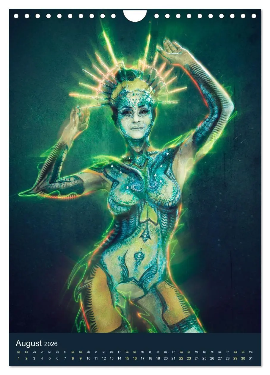 Bild: 9783516371383 | Bodypainting Adventures (Wandkalender 2026 DIN A4 hoch), CALVENDO...
