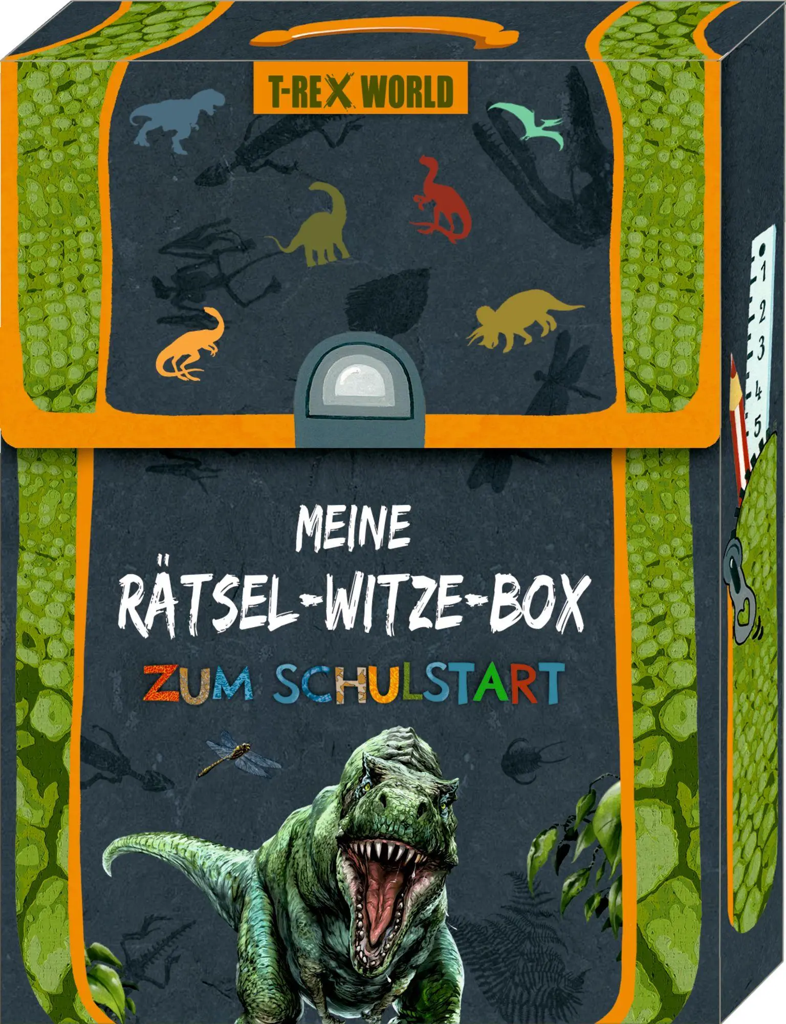 Cover: 4050003971483 | Kartenbox - Meine Rätsel-Witze-Box zum Schulstart | T-Rex World | Frey