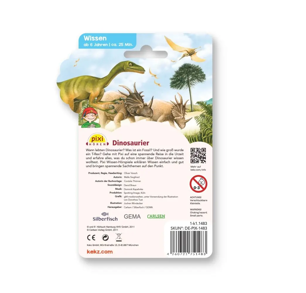 Bild: 4260721751483 | Pixi Wissen - Dinosaurier, 1 Audio-Chip | Pixi Wissen | Kassette