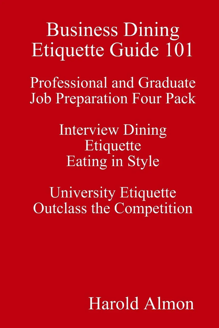 Cover: 9780917921483 | Business Dining Etiquette Guide 101 Professional and Graduate Job...