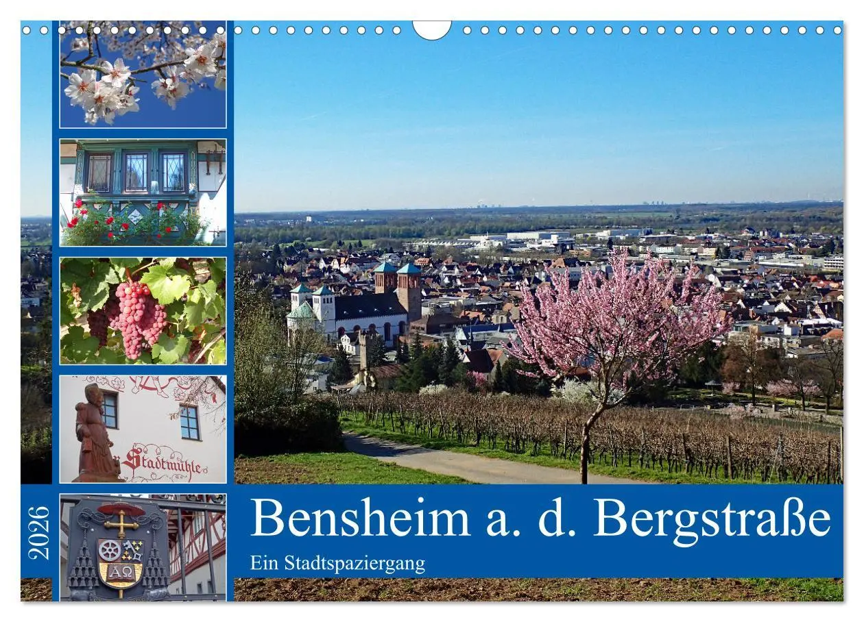 Cover: 9783457411483 | Bensheim a. d. Bergstraße - Ein Stadtspaziergang (Wandkalender 2026...
