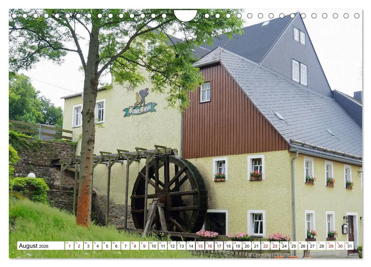 Bild: 9783457651483 | Wind- und Wassermühlen in Sachsen (Wandkalender 2026 DIN A4 quer),...