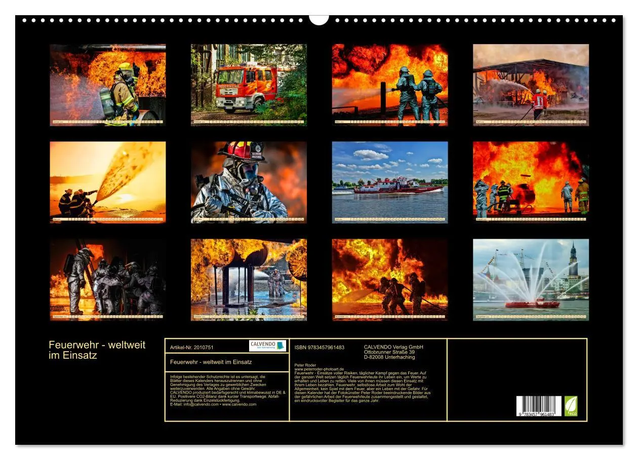 Bild: 9783457961483 | Feuerwehr - weltweit im Einsatz (Wandkalender 2026 DIN A2 quer),...