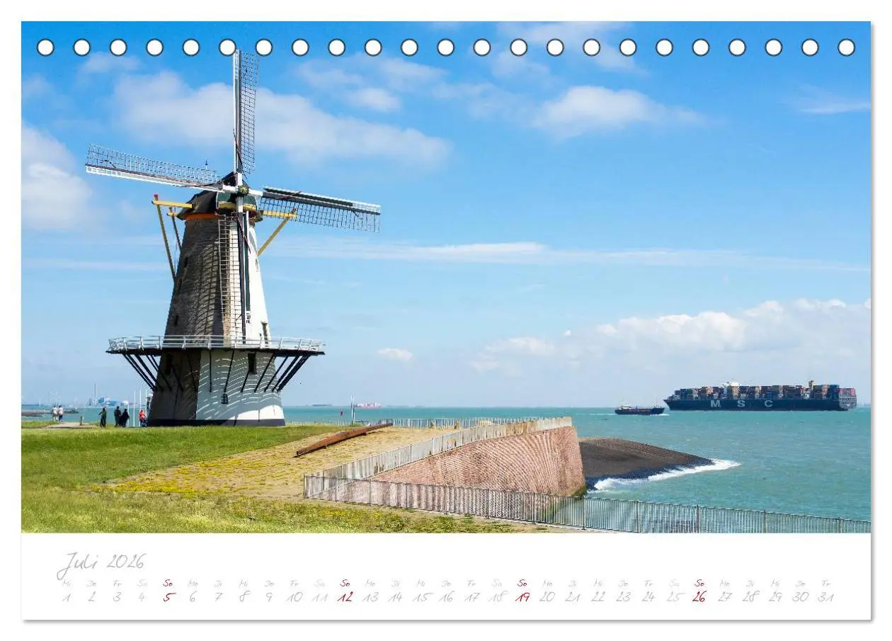 Bild: 9783516121483 | Zeeland (Tischkalender 2026 DIN A5 quer), CALVENDO Monatskalender