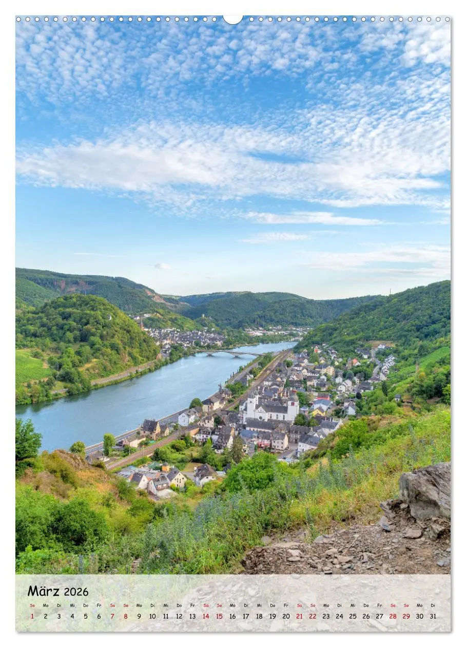 Bild: 9783516361483 | Moselzauber (Wandkalender 2026 DIN A2 hoch), CALVENDO Monatskalender