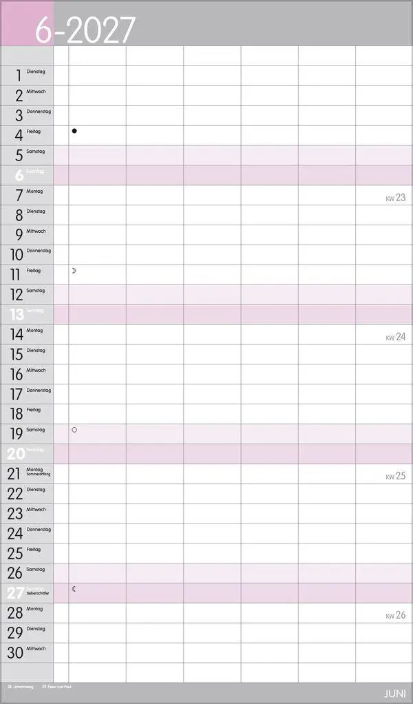 Bild: 9783819301483 | XL Familienplaner Pastell 2027 | Verlag Korsch | Kalender | 14 S.