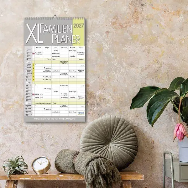 Bild: 9783819301483 | XL Familienplaner Pastell 2027 | Verlag Korsch | Kalender | 14 S.