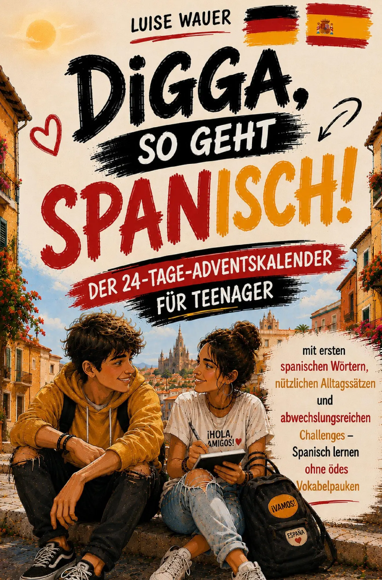 Cover: 9783913041483 | Digga, so geht Spanisch! Der 24-Tage-Adventskalender für Teenager