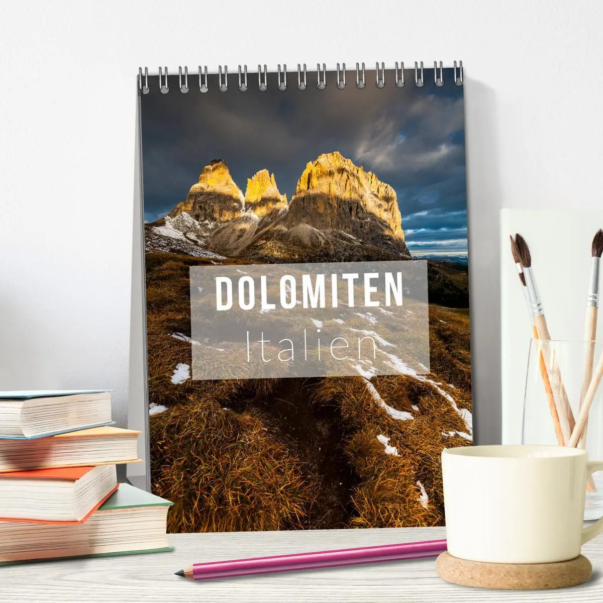 Bild: 9783516421583 | Dolomiten. Italien (Tischkalender 2026 DIN A5 hoch), CALVENDO...