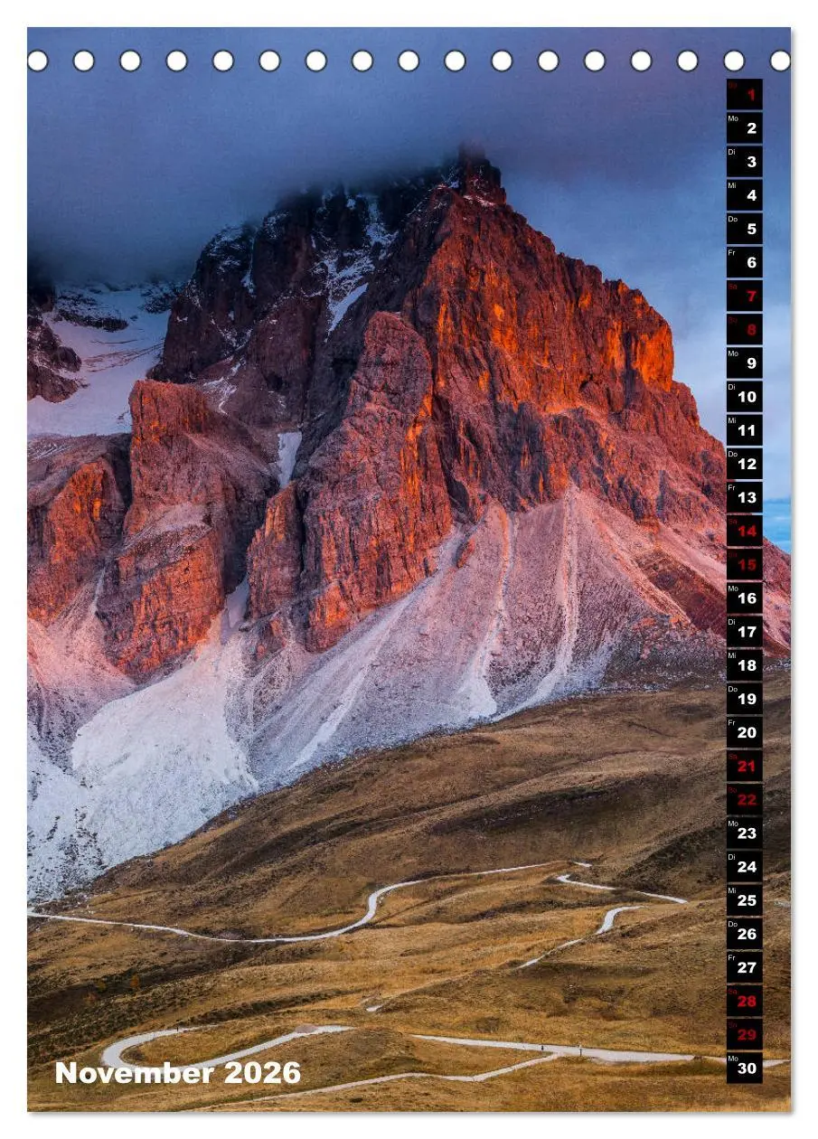 Bild: 9783516421583 | Dolomiten. Italien (Tischkalender 2026 DIN A5 hoch), CALVENDO...