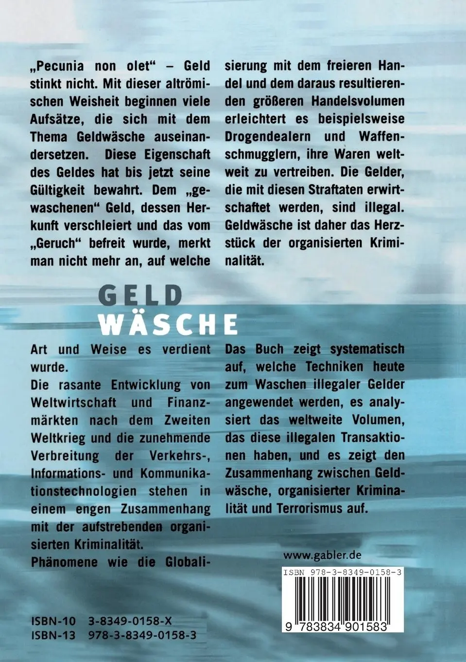 Rückseite: 9783834901583 | Geldwäsche | Friedrich Schneider (u. a.) | Taschenbuch | ix | Deutsch