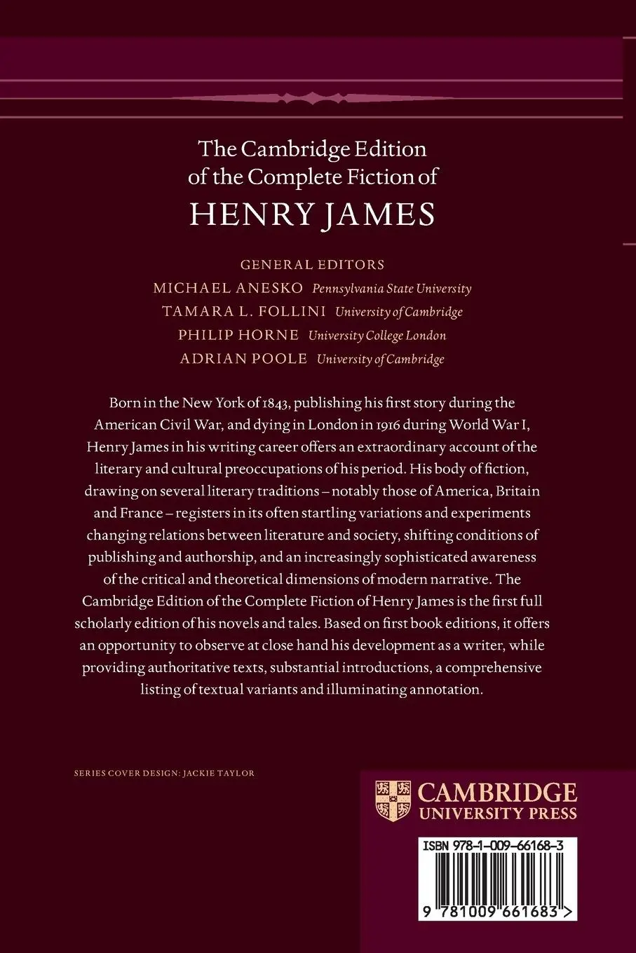 Rückseite: 9781009661683 | The Prefaces | Henry James | Taschenbuch | Englisch | 2025