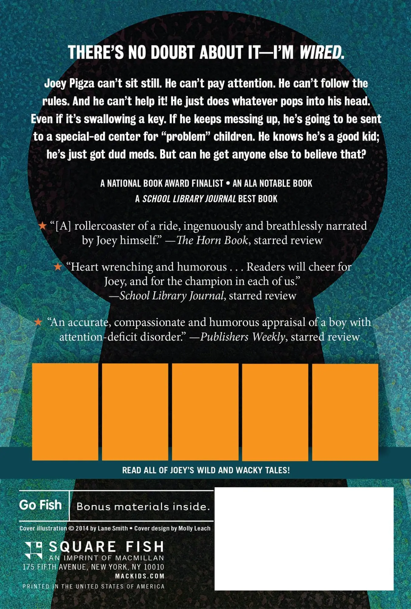 Rückseite: 9781250061683 | Joey Pigza Swallowed the Key | Jack Gantos | Taschenbuch | Englisch