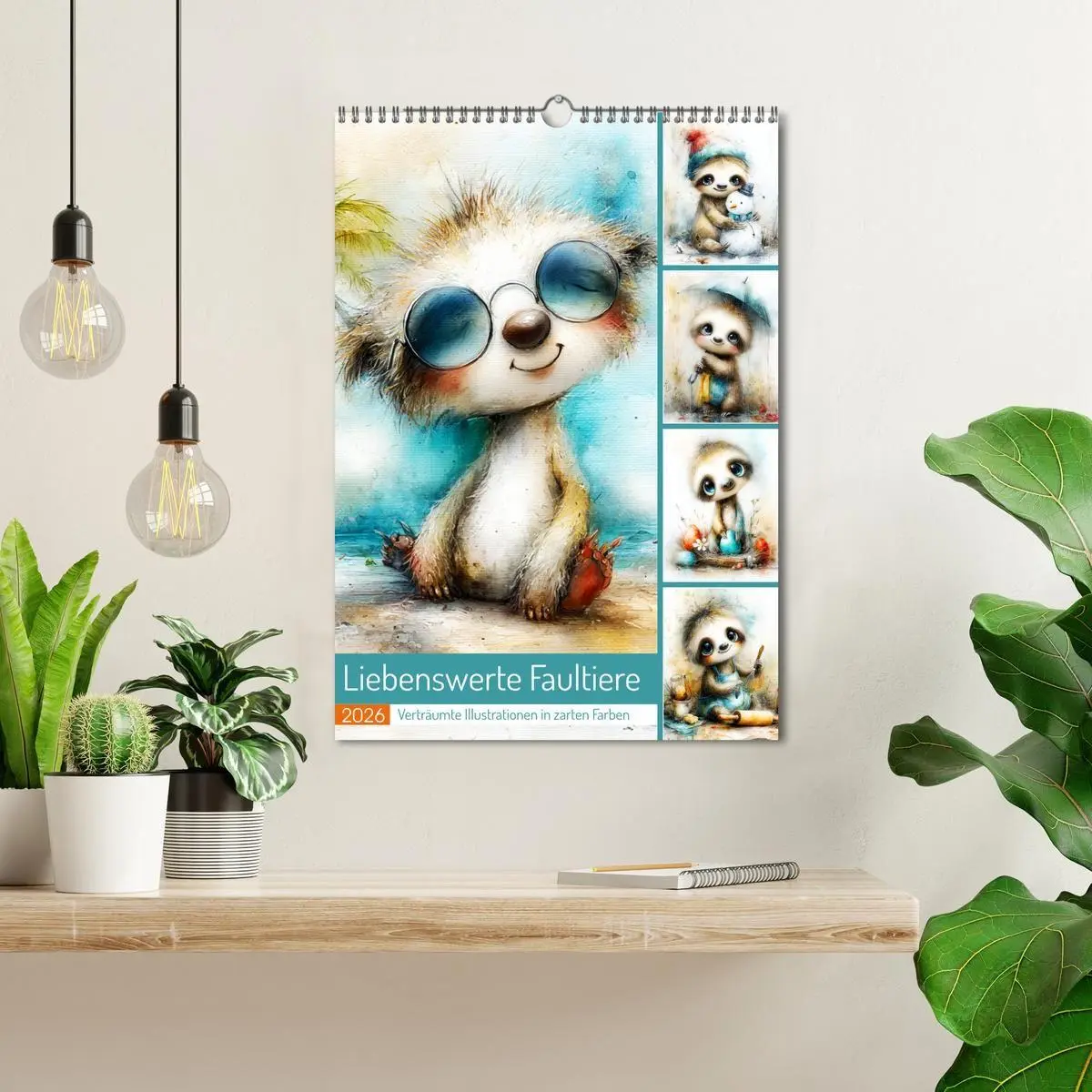 Bild: 9783516721683 | Liebenswerte Faultiere. Verträumte Illustrationen in zarten Farben...