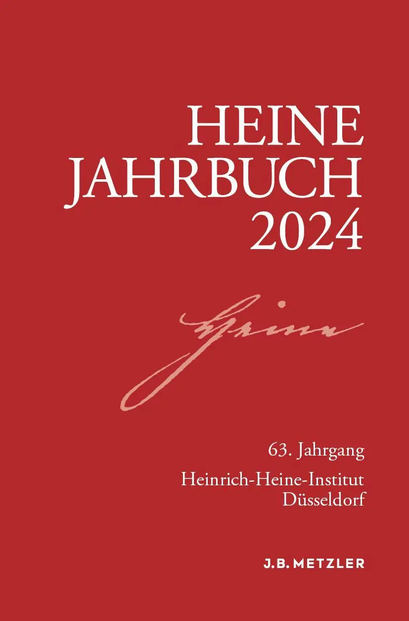 Cover: 9783662701683 | Heine-Jahrbuch 2024 | Sabine Brenner-Wilczek | Taschenbuch | viii