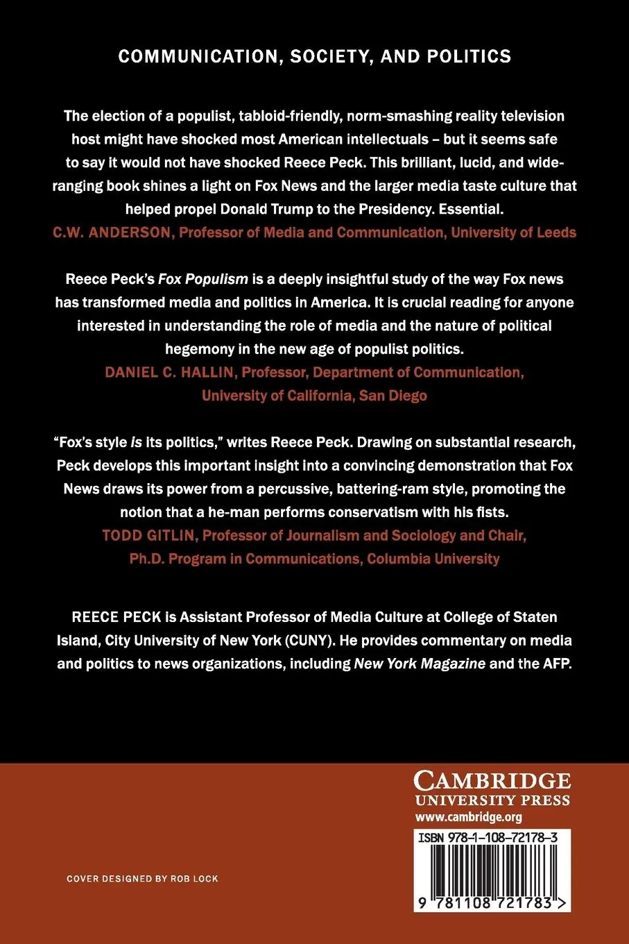 Rückseite: 9781108721783 | Fox Populism | Reece Peck | Taschenbuch | Englisch | 2019