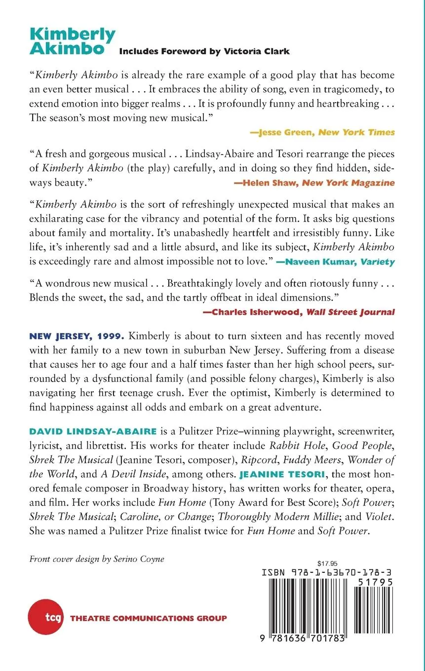 Rückseite: 9781636701783 | Kimberly Akimbo | Jeanine Tesori | Taschenbuch | Englisch | 2023