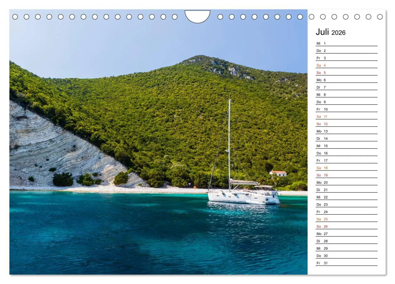 Bild: 9783457931783 | Griechische Inseln im Ionischen Meer (Wandkalender 2026 DIN A4...