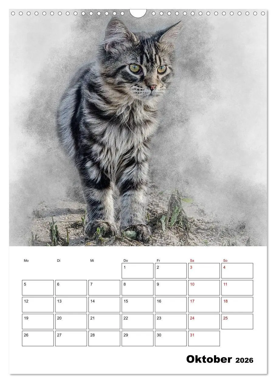 Bild: 9783516401783 | Maine Coon Katzen (Wandkalender 2026 DIN A3 hoch), CALVENDO...