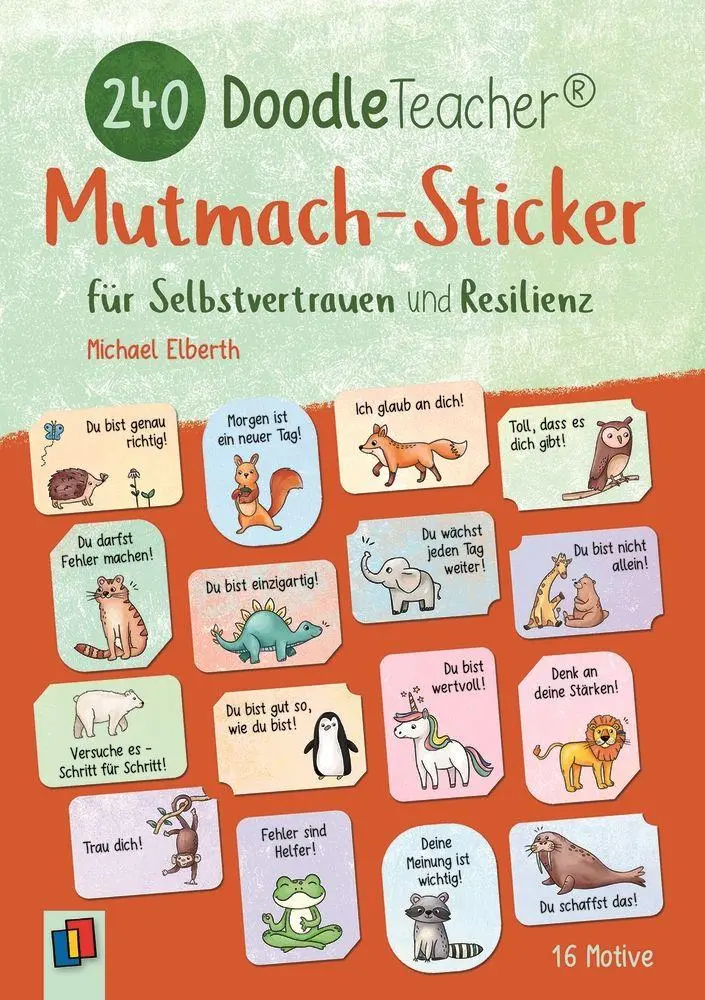 Cover: 9783834671783 | 240 Doodleteacher Mutmach-Sticker | Für Selbstvertrauen und Resilienz