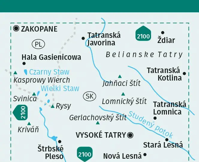 Bild: 9783991541783 | KOMPASS Wanderkarte 2130 Tatra Hohe, Belaer / Tatry, Vysoké,...
