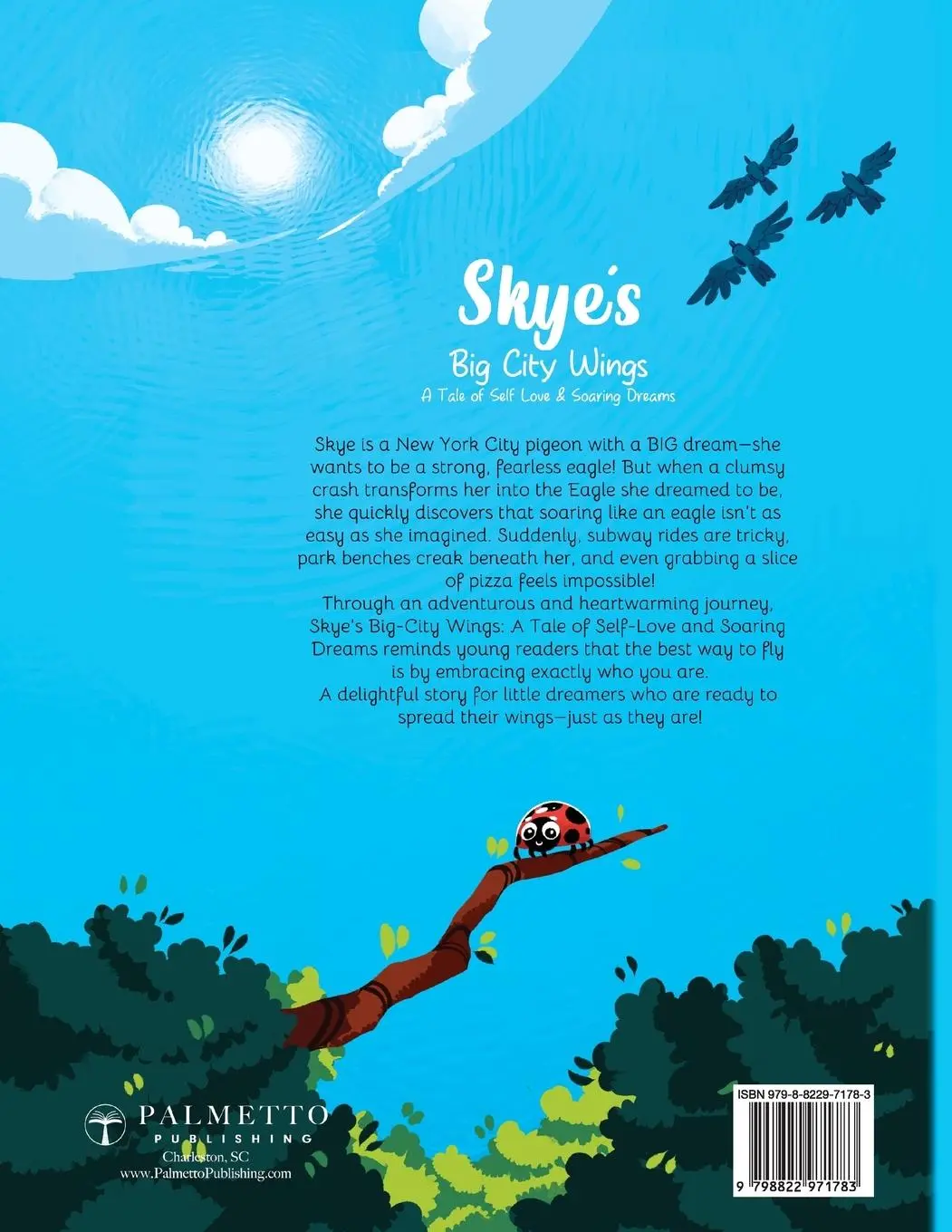 Rückseite: 9798822971783 | Skye's Big-City Wings | A Tale of Self-Love and Soaring Dreams | Viola